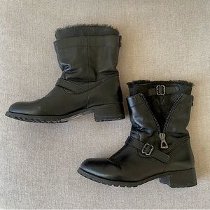 Rudsak black leather winter boots